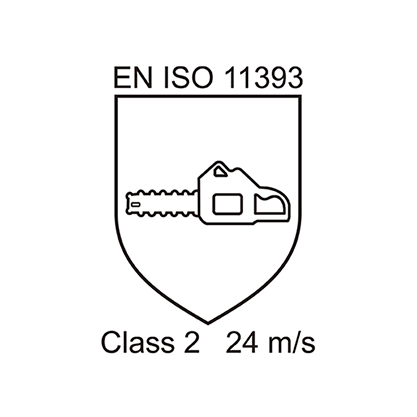 チェーンソープロテクション EN ISO 11393 class2 24m/s